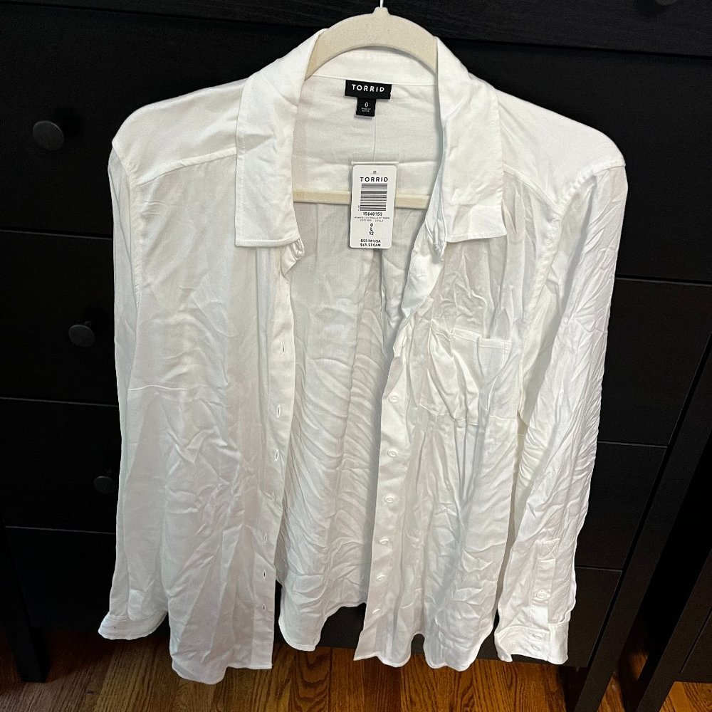 Torrid Blouse White NWT